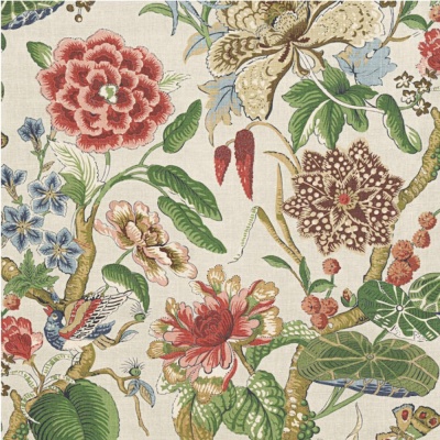 Thibaut Hill Garden Linen In Flax